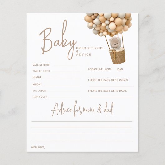 Beer ballonnen Moderne Gender Neutra Shower Game (Voorkant)