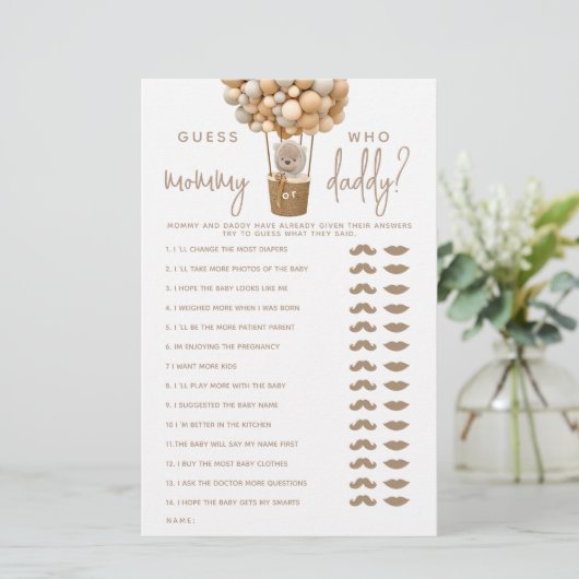 Beer ballonnen Moderne Gender Neutra Shower Game (Staand voorkant)