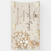 Beer Ballonnen Neutraal Baby shower Modern Welkom Spandoek (Verticaal)