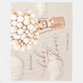Beer-ballonnen Neutrale Virtual Shower Backdrop Fleece Deken (Voorkant)