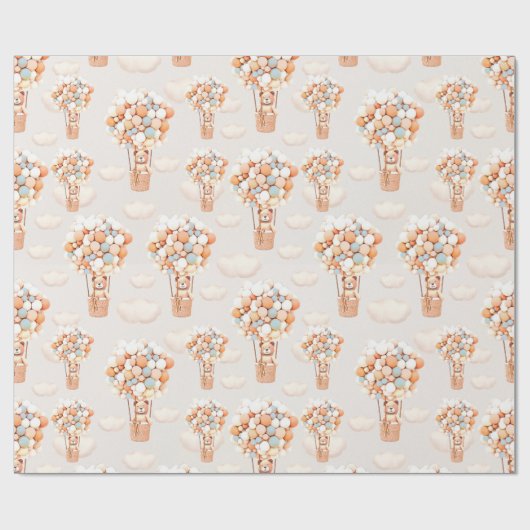 Beer ballonnen opvulpapier cadeaupapier (Vlak)