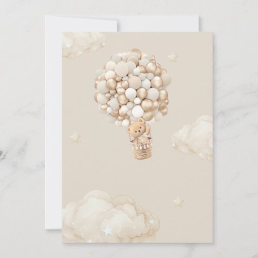 Beer-ballonnen vroeg wachten Baby shower Kaart (Achterkant)