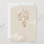 Beer-ballonnen vroeg wachten Baby shower Kaart (Achterkant)