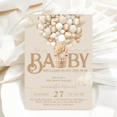 Beer-ballonnen vroeg wachten Baby shower Kaart