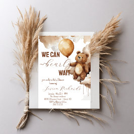 Beer-ballonnen vroeg wachten Baby shower Kaart