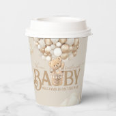 Beer-ballonnen vroeg wachten Baby shower Papieren Bekers (Achterkant)