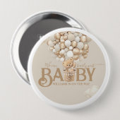 Beer-ballonnen vroeg wachten Baby shower Ronde Button 4,0 Cm (Voorkant /achterkant)