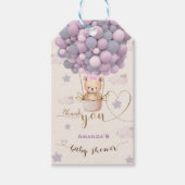 Beer ballonnen wachten Barly Baby Pink Dank u Cadeaulabel (Voorkant)