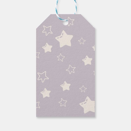 Beer ballonnen wachten Barly Baby Pink Dank u Cadeaulabel (Achterkant)