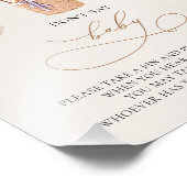 Beer ballonnen - zeg geen BABY - gebarentaal Foto Afdruk (Hoek)