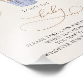 Beer ballonnen - zeg geen BABY - gebarentaal Foto Afdruk (Hoek)