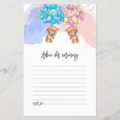 Beer ballons Baby shower Advice Kaart Flyer (Voorkant)