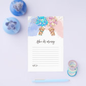 Beer ballons Baby shower Advice Kaart Flyer (Enkel)