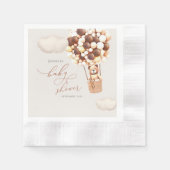 Beer ballons Baby shower Papier Napkins Servet (Voorkant)