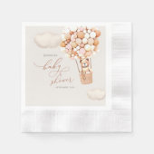 Beer ballons Baby shower Papier Napkins Servet (Voorkant)