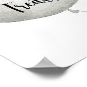 Beer Ballonsnoepjes en behandelde baby shower post Poster (Hoek)