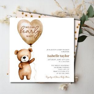 Beer Balloon Barly Wachten Baby shower Kaart