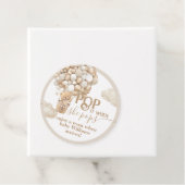 Beer Balloon neutraal Baby shower klaar om te popp Bedankjes Labels (In situ)