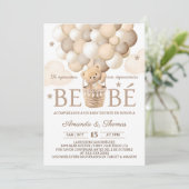 Beer Balloons Spaans Baby shower Kaart (Staand voorkant)