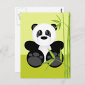 Beer Bamboo Panda Briefkaart (Voorkant / Achterkant)
