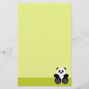 Beer Bamboo Panda Briefpapier