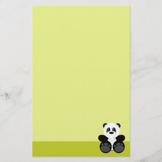 Beer Bamboo Panda Briefpapier (Voorkant)