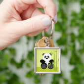 Beer Bamboo Panda Sleutelhanger (Hand)