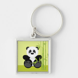 Beer Bamboo Panda Sleutelhanger