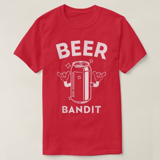 Beer Bandit - Funny Beer Drink T-Shirt (Design voorkant)