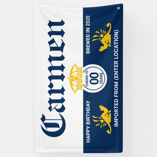 Beer Banner | Cerveza | Mexicaanse bier | Cheers (Verticaal)