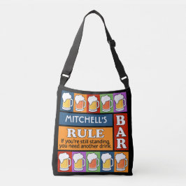 BEER Bar Pop Art, aangepaste naamzakken Crossbody Tas