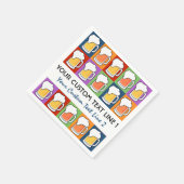 BEER Bar Pop Art aangepaste papieren servetten (Hoek)