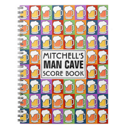 BEER Bar Pop Art aangepaste tekst notitieboek