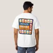BEER Bar Pop Art CUSTOM NAAM kleding T-shirt (Achterkant volledig)