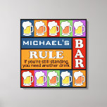 BEER Bar Pop Art CUSTOM NAME canvas afdrukken<br><div class="desc">Verander het tekstgebied in wat u wilt. U kunt de doopvont en zijn grootte en kleur ook veranderen door de functie "aan te passen"te gebruiken,  evenals meer tekstgebieden toe te voegen als u wenst. Bekijk mijn winkel voor meer objecten met dit ontwerp.</div>