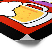 BEER Bar Pop Art CUSTOM NAME poster (Hoek)