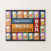 BEER Bar Pop Art CUSTOM NAME puzzel Legpuzzel (Horizontaal)