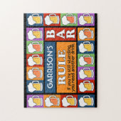 BEER Bar Pop Art CUSTOM NAME puzzel Legpuzzel (Verticaal)