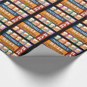 BEER Bar Pop Art CUSTOM NAME wrapping paper Cadeaupapier (Hoek)