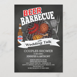 Beer Barbecue Wedding Talk Couples Shower Kaart