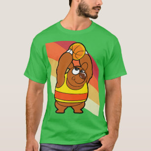 Beer Basketball Player Animal Funny Premium T-shirt