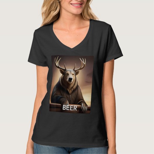 Beer Bear Deer T-shirt (Voorkant)