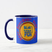 Beer BearBear NERD FUN! Coffeemug blue Mok (Links)