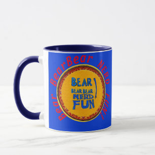 Beer BearBear NERD FUN! Coffeemug blue Mok