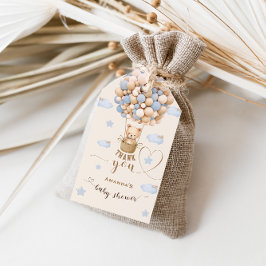 Beer Bearly wacht jongens douche bedankt Cadeaulabel