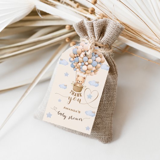 Beer Bearly Wait Boy Shower Bedankt Cadeaulabel