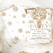 Beer Bearly Wait Winter Baby shower Kaart