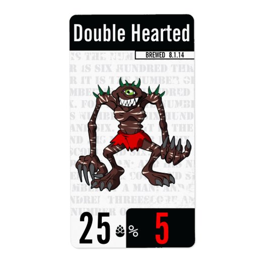 beer-beast.com - Bierlabel - Zwart Etiket (Voorkant)