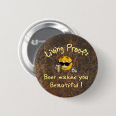Beer Beauful Ronde Button 5,7 Cm (Voorkant /achterkant)