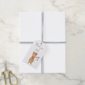 Beer bedank je babyshower cadeaulabel (Met Touw)
